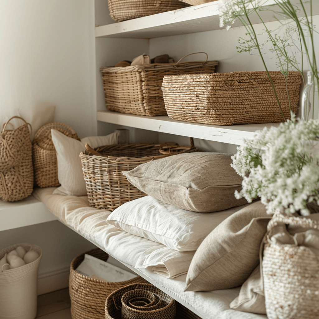 Neutral storage solutions for a calm home